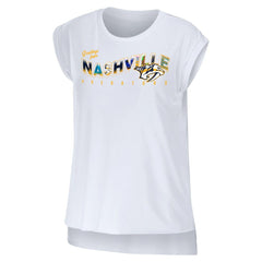 Nashville Predators WEAR by Erin Andrews Women's Greetings From Muscle T-Shirt Outlet