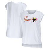 Philadelphia Flyers WEAR by Erin Andrews Women's Greetings From Muscle T-Shirt On Sale