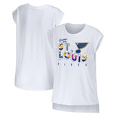 St. Louis Blues WEAR by Erin Andrews Women's Greetings From Muscle T-Shirt Sale