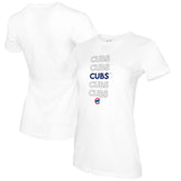 Chicago Cubs Tiny Turnip Women's Stacked T-Shirt | MLB Sale