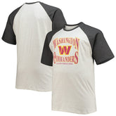 Washington Commanders Fanatics Big & Tall Wordmark Raglan T-Shirt