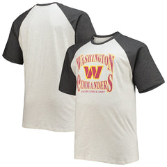 Washington Commanders Fanatics Big & Tall Wordmark Raglan T-Shirt