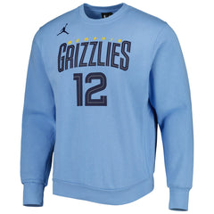 Ja Morant Memphis Grizzlies Jordan Brand Statement Name & Number Pullover Sweatshirt Discount