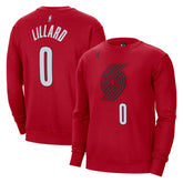 Damian Lillard Portland Trail Blazers Jordan Brand Statement Name & Number Pullover Sweatshirt Online