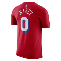 Tyrese Maxey Philadelphia 76ers Jordan Brand 2022/23 Statement Edition Name & Number T-Shirt New
