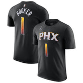 Devin Booker Phoenix Suns Jordan Brand 2022/23 Statement Edition Name & Number T-Shirt Outlet