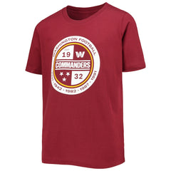 Washington Commanders Youth Secondary Logo T-Shirt