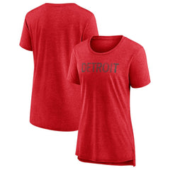 Detroit Red Wings Women's Slow Whistle Tri-Blend T-Shirt Sale