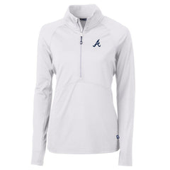 Atlanta Braves Cutter & Buck Women's Adapt Eco Knit Stretch Half-Zip Pullover Top | MLB Online