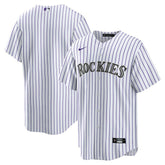 Colorado Rockies Home Blank Replica Jersey - White