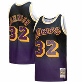 Magic Johnson Los Angeles Lakers 1984/85 Hardwood Classics Fadeaway Swingman Player Jersey For Sale