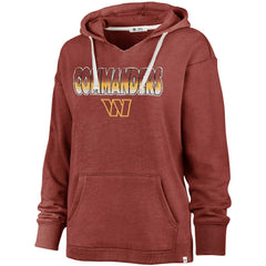 Washington Commanders 47 brand '47 Women's Color Rise Kennedy Pullover V-Neck Hoodie