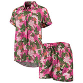 Brooklyn Nets Lusso Women's Finley-Frankie Party Top & Shorts Set On Sale