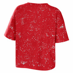 Toronto Raptors WEAR by Erin Andrews Women's Bleach Splatter Notch Neck T-Shirt Online
