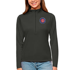 Chicago Cubs Antigua Women's Tribute Quarter-Zip Pullover Top | MLB US