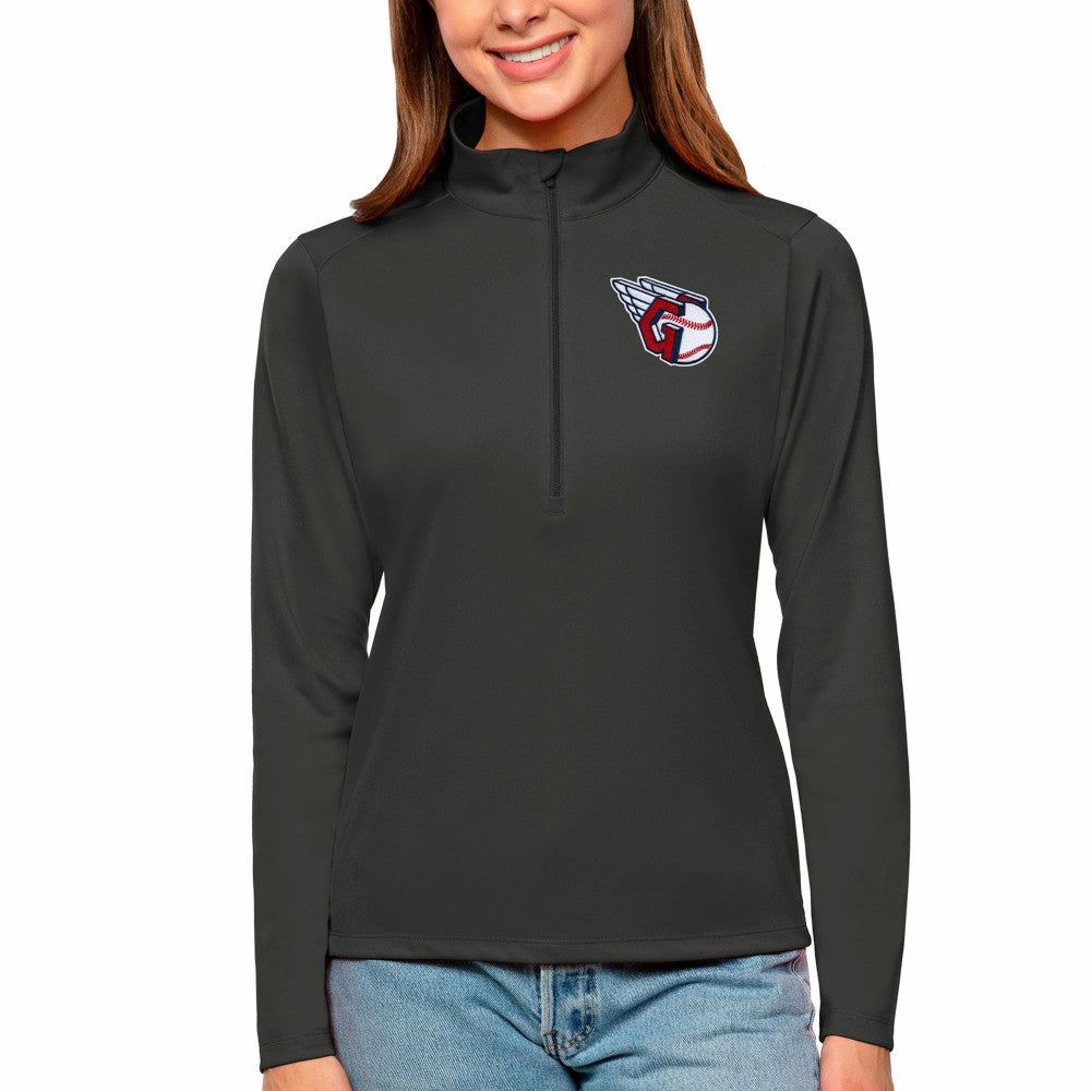 Cleveland Guardians Antigua Women's Tribute Quarter-Zip Pullover Top | MLB Sale