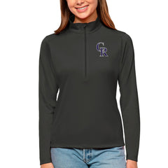 Colorado Rockies Antigua Women's Tribute Quarter-Zip Pullover Top | MLB Discount