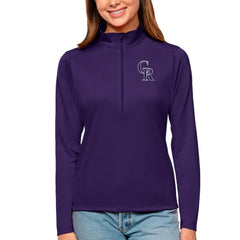 Colorado Rockies Antigua Women's Tribute Quarter-Zip Pullover Top | MLB US