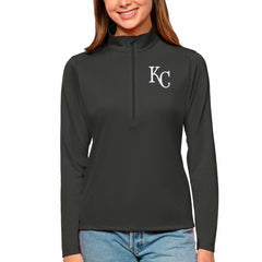 Kansas City Royals Antigua Women's Tribute Quarter-Zip Pullover Top | MLB Outlet