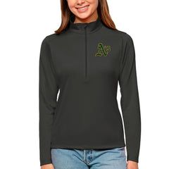 Athletics Antigua Women's Tribute Quarter-Zip Pullover Top | MLB Outlet
