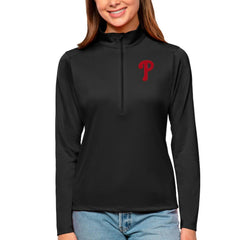 Philadelphia Phillies Antigua Women's Tribute Quarter-Zip Pullover Top | MLB New