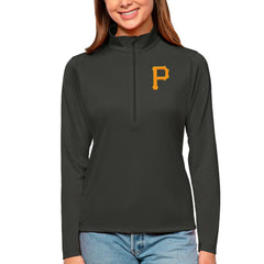 Pittsburgh Pirates Antigua Women's Tribute Quarter-Zip Pullover Top | MLB Outlet