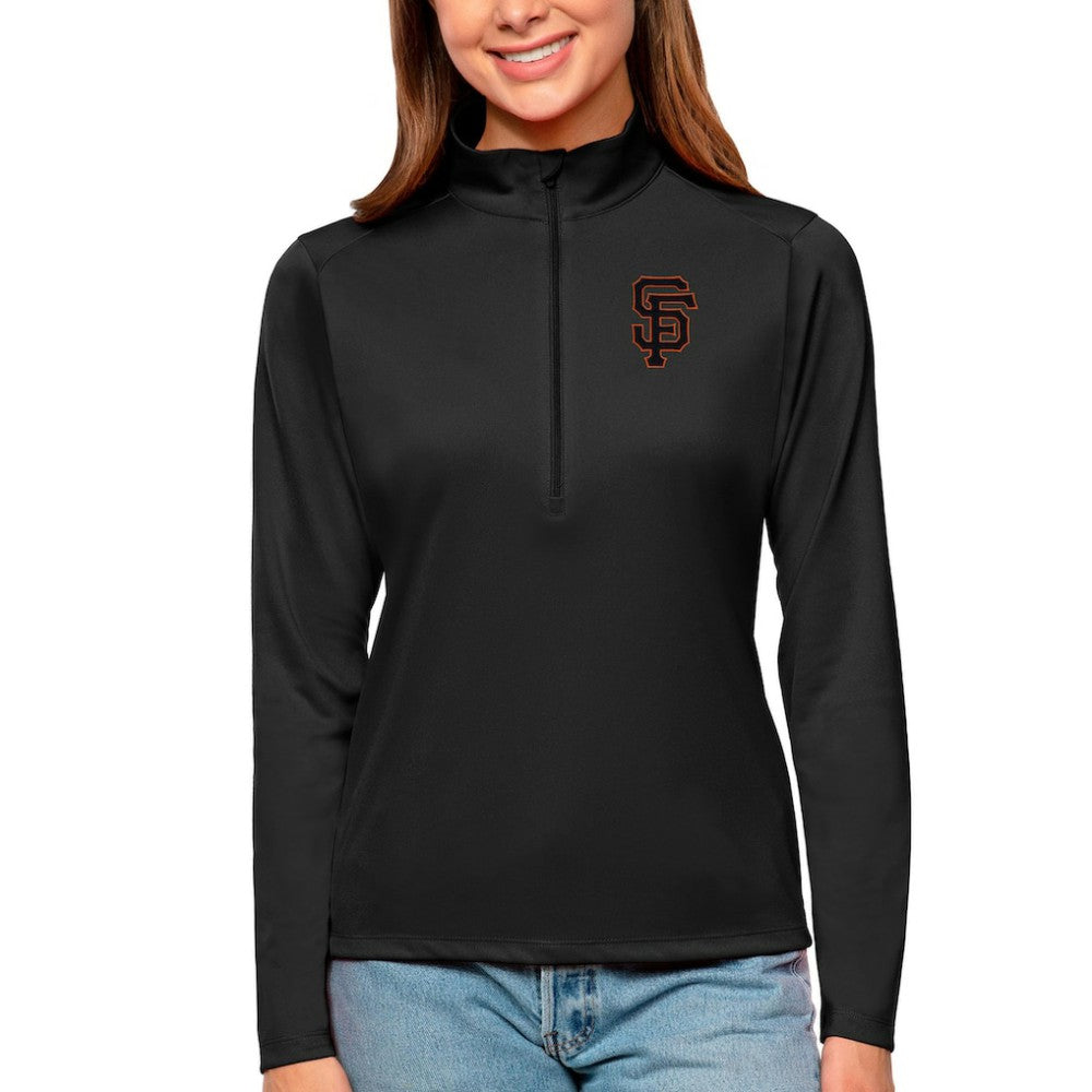 San Francisco Giants Antigua Women's Tribute Quarter-Zip Pullover Top | MLB Near me
