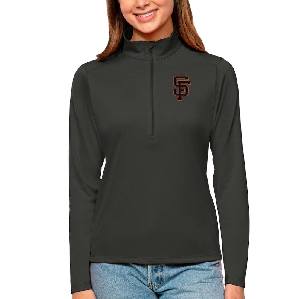 San Francisco Giants Antigua Women's Tribute Quarter-Zip Pullover Top | MLB US