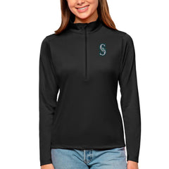 Seattle Mariners Antigua Women's Tribute Quarter-Zip Pullover Top | MLB Near me