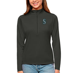 Seattle Mariners Antigua Women's Tribute Quarter-Zip Pullover Top | MLB Discount
