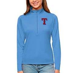 Texas Rangers Antigua Women's Tribute Quarter-Zip Pullover Top | MLB Sale