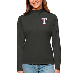 Texas Rangers Antigua Women's Tribute Quarter-Zip Pullover Top | MLB Outlet