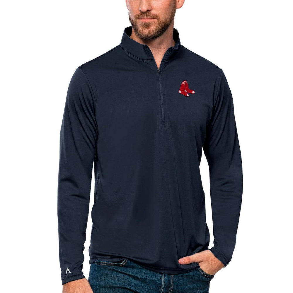 Boston Red Sox Antigua Tribute Quarter-Zip Pullover Top | MLB Discount