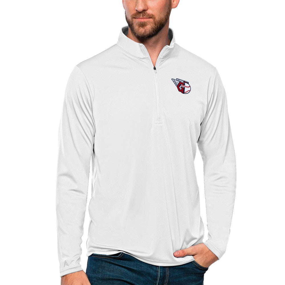 Cleveland Guardians Antigua Tribute Quarter-Zip Pullover Top | MLB On Sale
