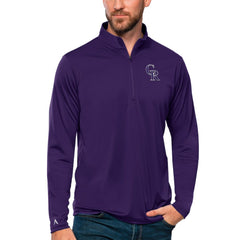 Colorado Rockies Antigua Tribute Quarter-Zip Pullover Top | MLB Sale