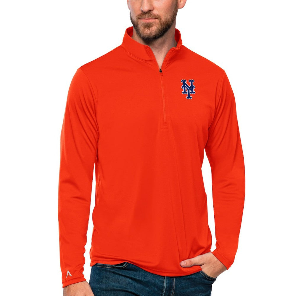 New York Mets Antigua Tribute Quarter-Zip Pullover Top | MLB For sale