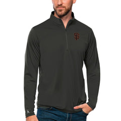 San Francisco Giants Antigua Tribute Quarter-Zip Pullover Top | MLB Shop