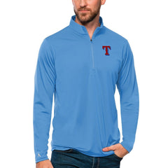 Texas Rangers Antigua Tribute Quarter-Zip Pullover Top | MLB Shop