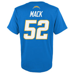 Los Angeles Chargers Khalil Mack Youth Mainliner Player Name & Number T-Shirt