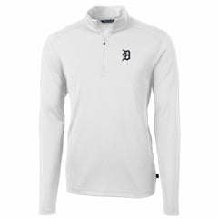Detroit Tigers Cutter & Buck Big & Tall Virtue Eco Pique Quarter-Zip Pullover Jacket | MLB For sale