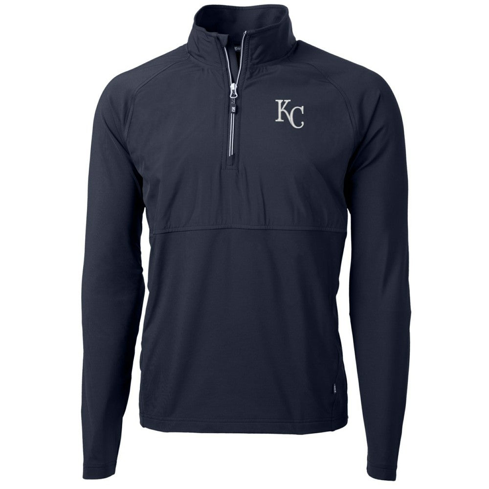 Kansas City Royals Cutter & Buck Adapt Eco Knit Hybrid Recycled Quarter-Zip Pullover Jacket | MLB US