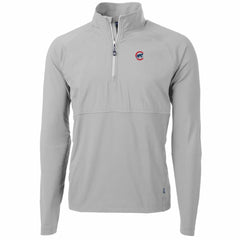 Chicago Cubs Cutter & Buck Adapt Eco Knit Hybrid Recycled Quarter-Zip Pullover Jacket | MLB Outlet