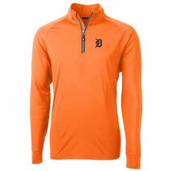 Detroit Tigers Cutter & Buck Adapt Eco Knit Stretch Recycled Quarter-Zip Pullover Jacket | MLB For sale
