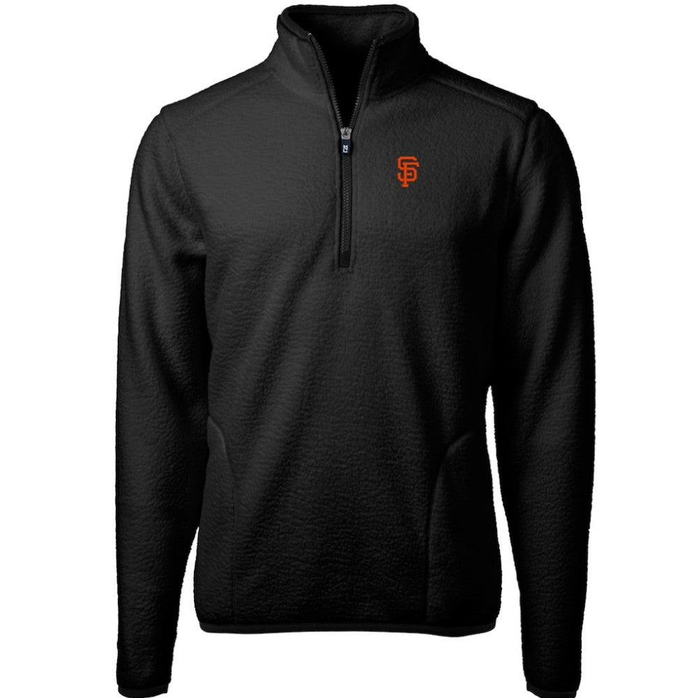 San Francisco Giants Cutter & Buck Cascade Eco Sherpa Fleece Quarter-Zip Pullover Jacket | MLB Sale