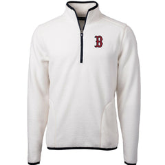 Boston Red Sox Cutter & Buck Cascade Eco Sherpa Fleece Quarter-Zip Pullover Jacket | MLB Online