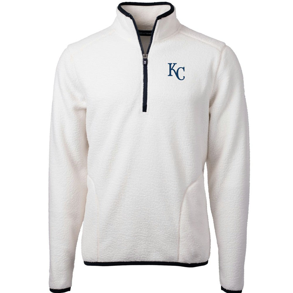 Kansas City Royals Cutter & Buck Cascade Eco Sherpa Fleece Quarter-Zip Pullover Jacket | MLB For sale