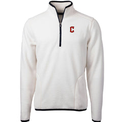 Cleveland Guardians Cutter & Buck Cascade Eco Sherpa Fleece Quarter-Zip Pullover Jacket | MLB New