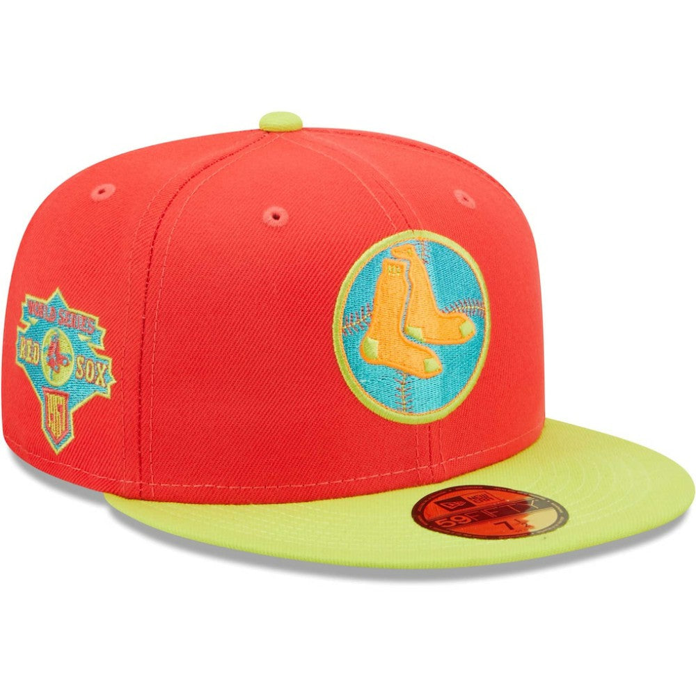 Boston Red Sox New Era Lava Highlighter Combo 59FIFTY Fitted Hat | MLB For sale