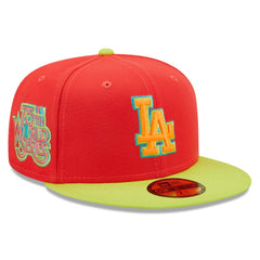 Los Angeles Dodgers New Era 1978 World Series Lava Highlighter Combo 59FIFTY Fitted Hat | MLB New