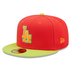 Los Angeles Dodgers New Era 1978 World Series Lava Highlighter Combo 59FIFTY Fitted Hat | MLB New